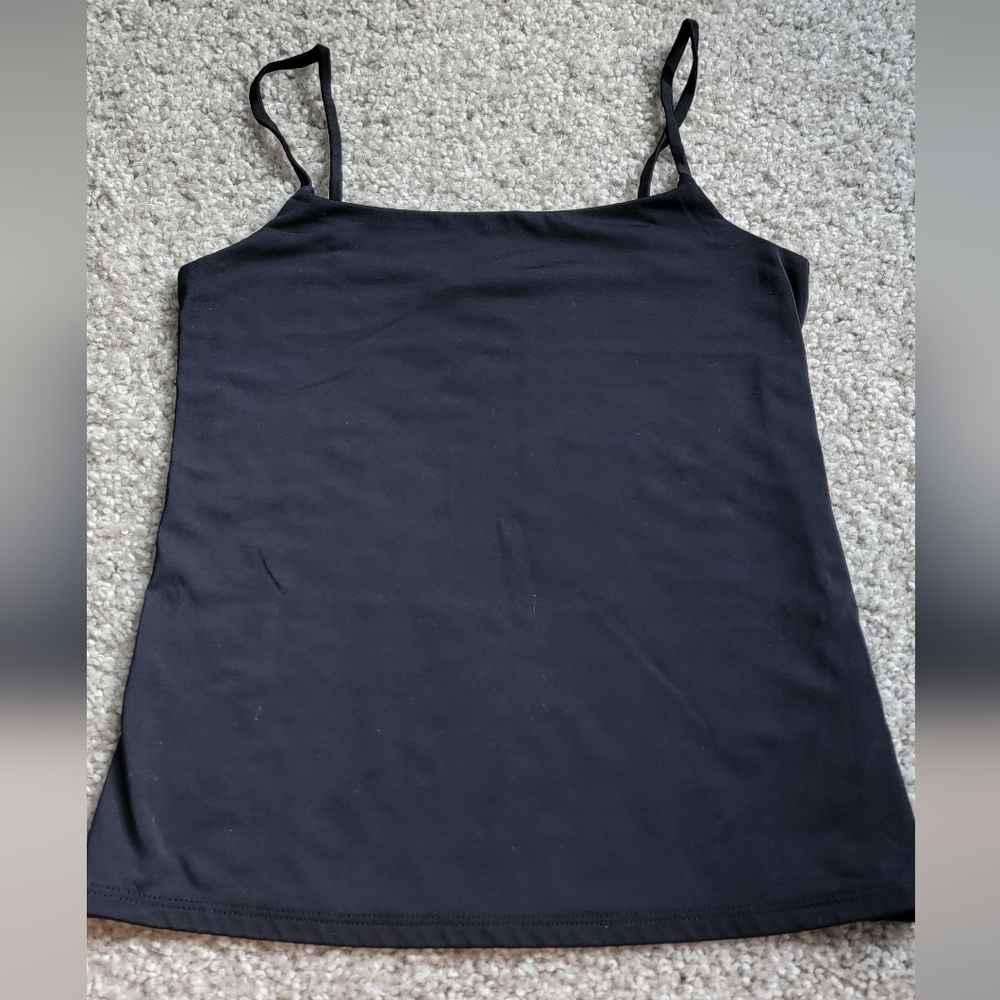 Express Blue Fitted Sleeveless Camisole Top